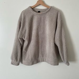 Quilted Fluffy Sweater